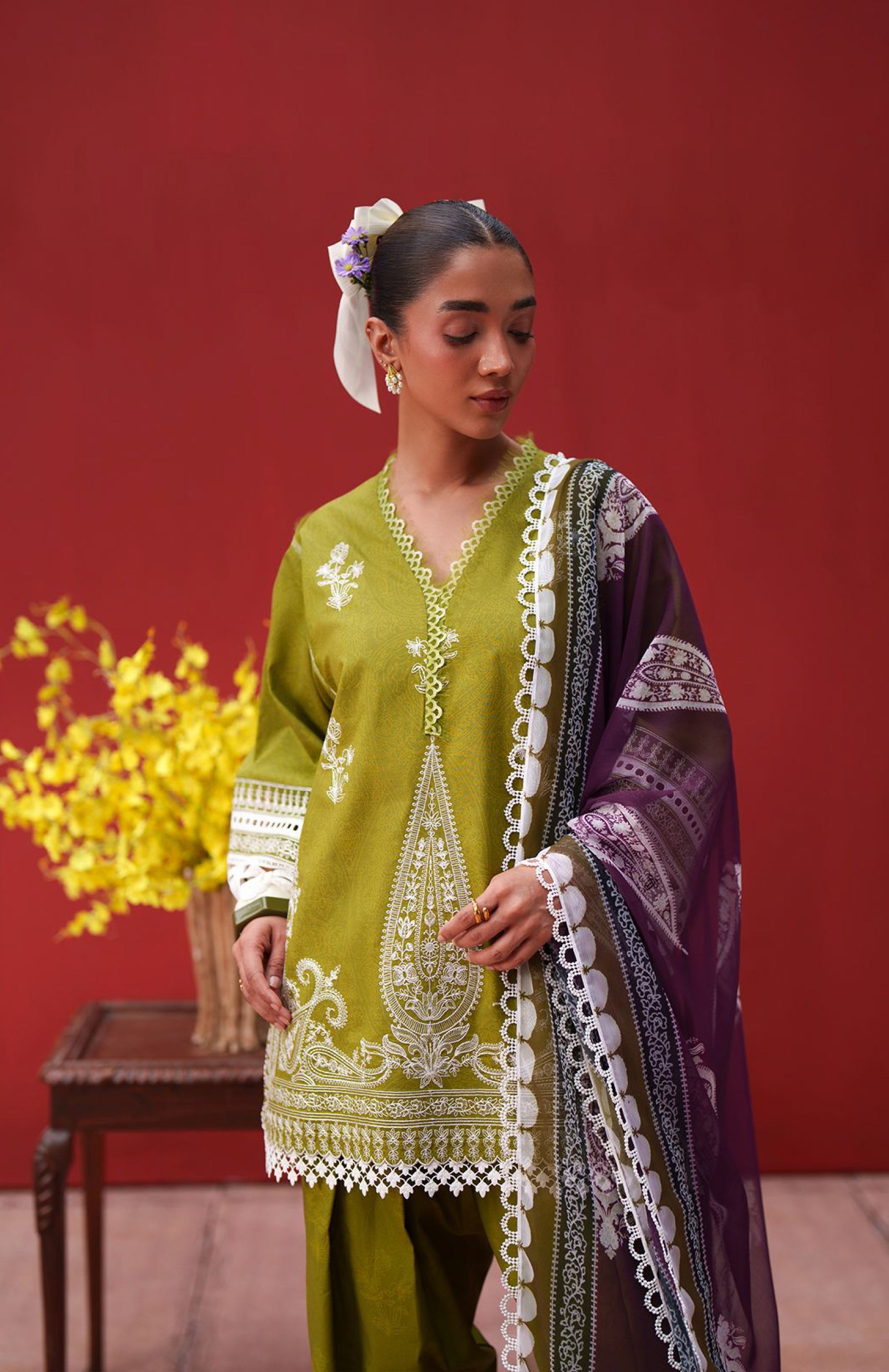 LAANEM Neraya-A Unstitched Lawn Secondary image