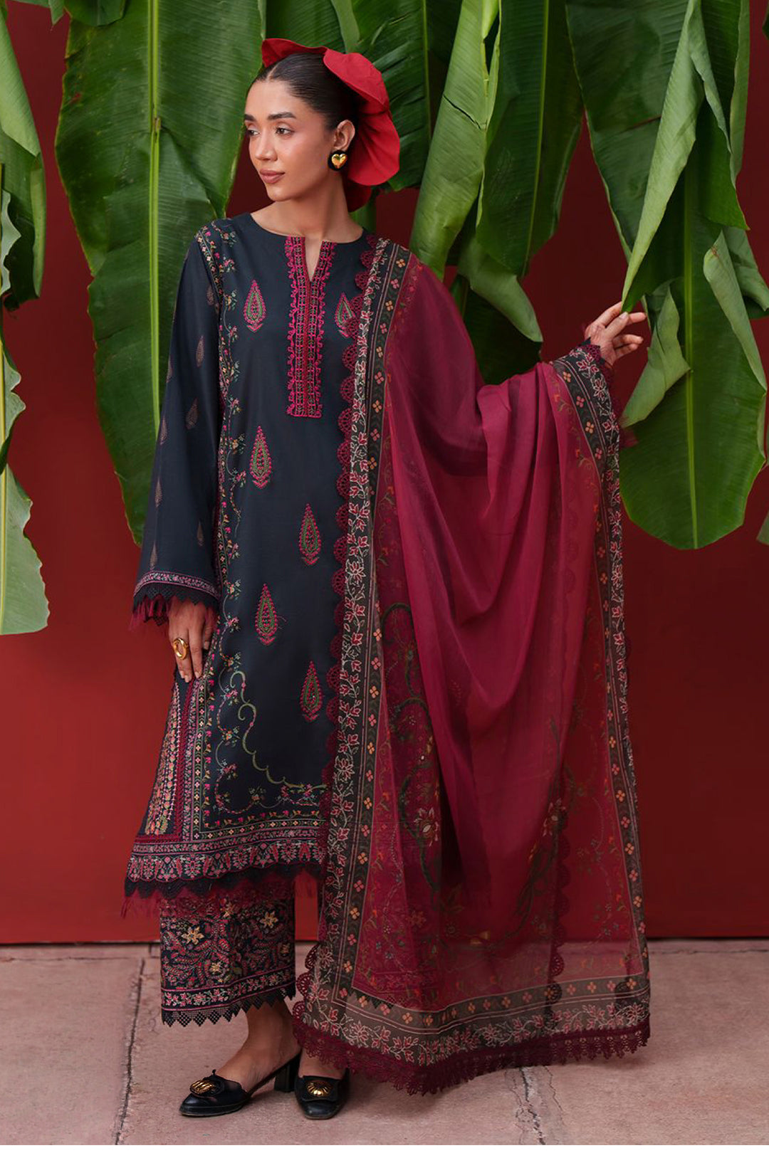 LAANEM Azai-A Unstitched Lawn