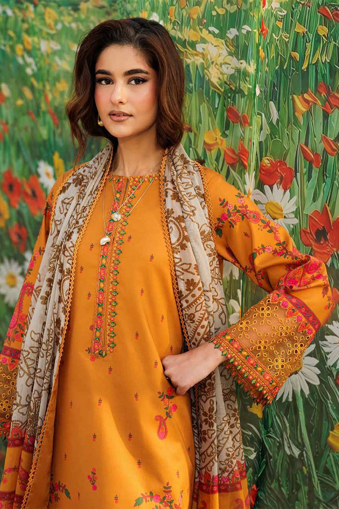 Charizma Unstitched Embroidered CC6-14