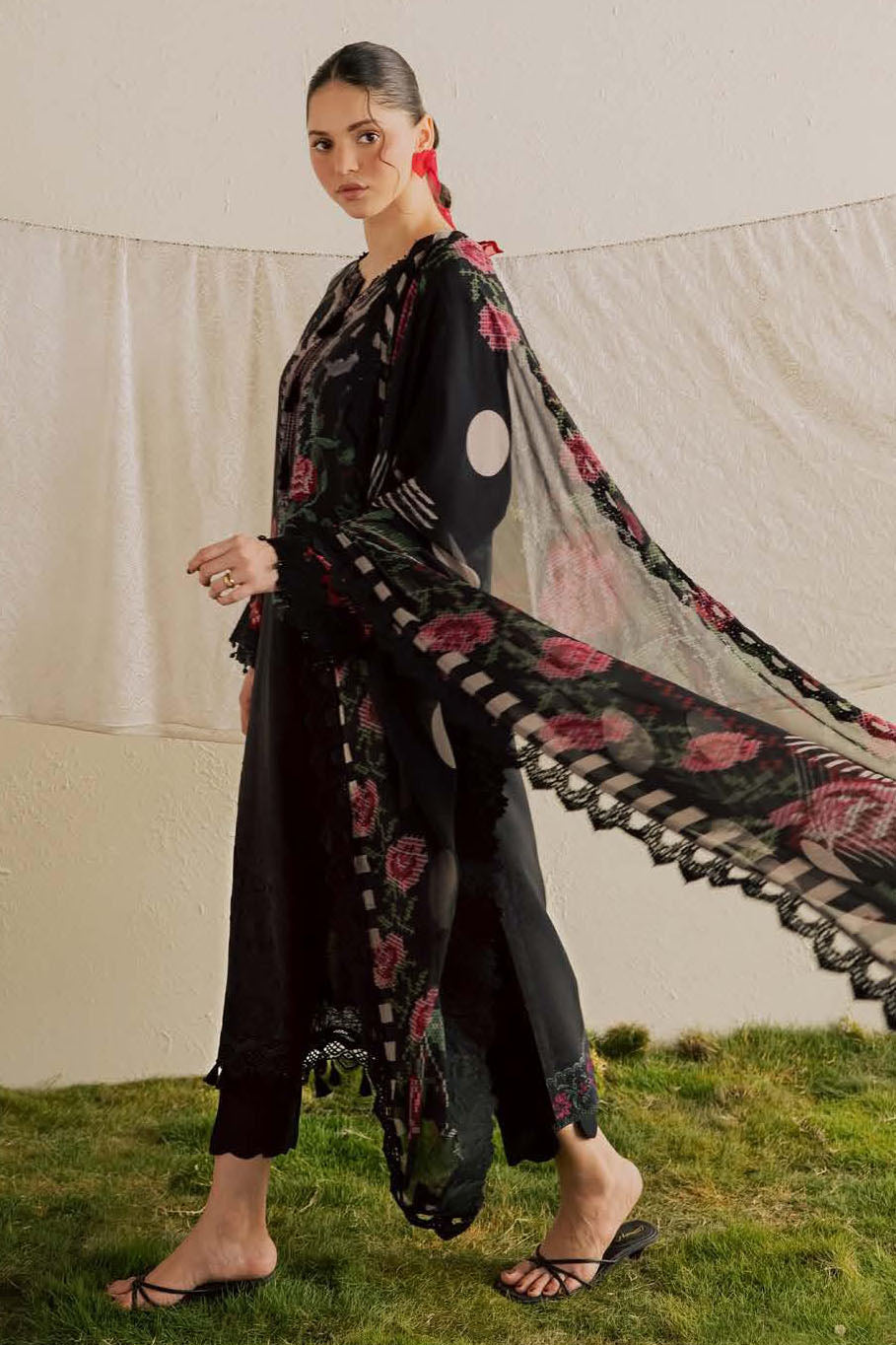 3 PIECE - EMBROIDERED VISCOSE NSG-230