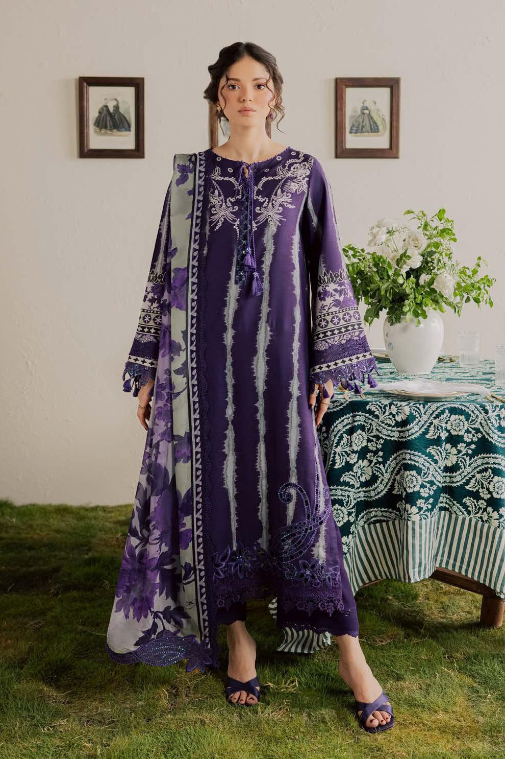 3 PIECE - EMBROIDERED VISCOSE NSG-225