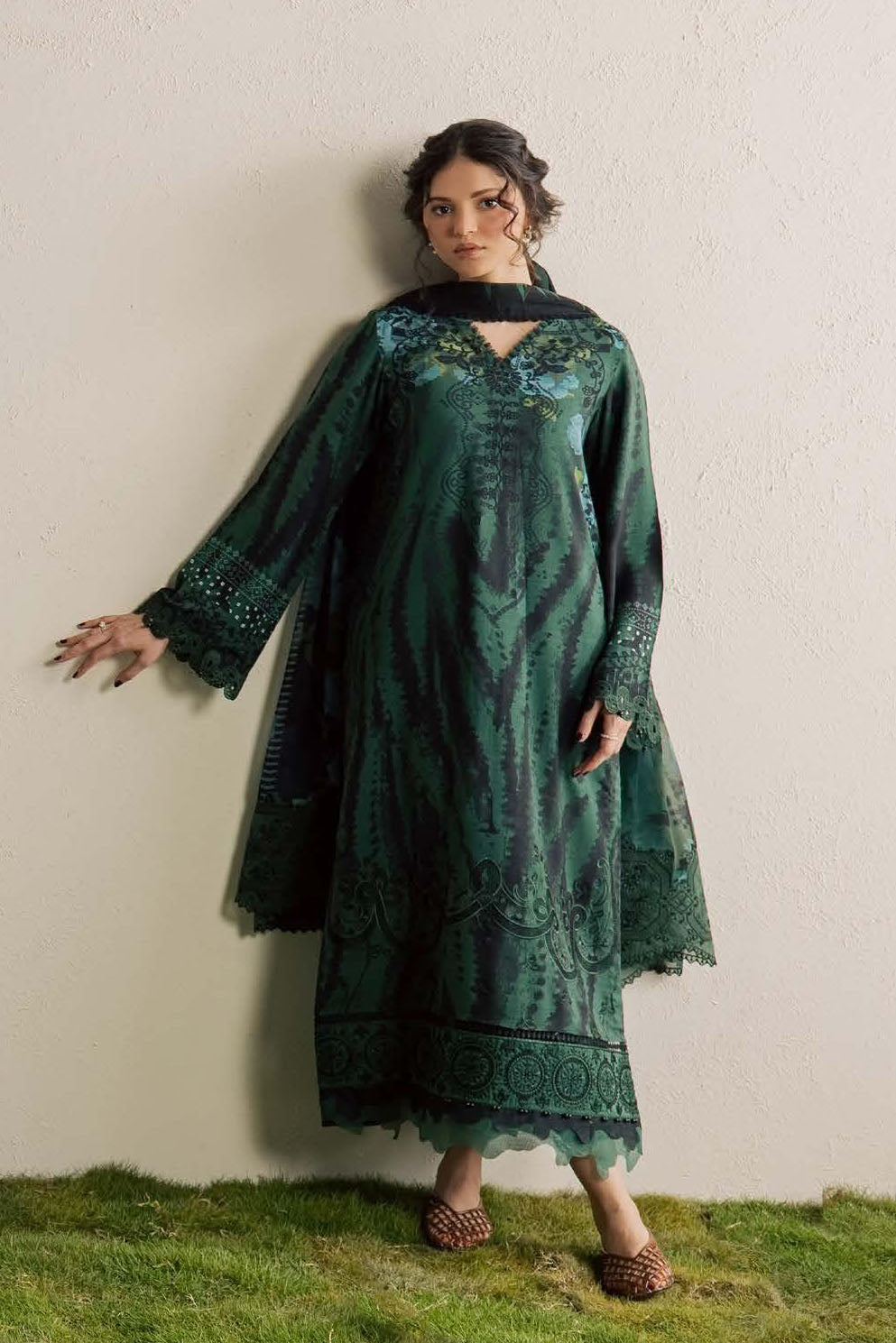 3 PIECE - EMBROIDERED VISCOSE NSG-227