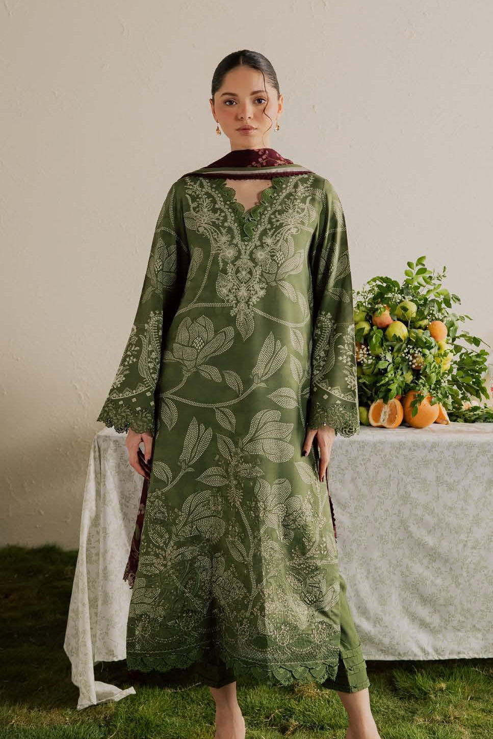 3 PIECE - EMBROIDERED VISCOSE NSG-229